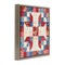 Stupell Industries Red & Blue Traditional Quilt Pattern Floating Frame By Susan Arnot